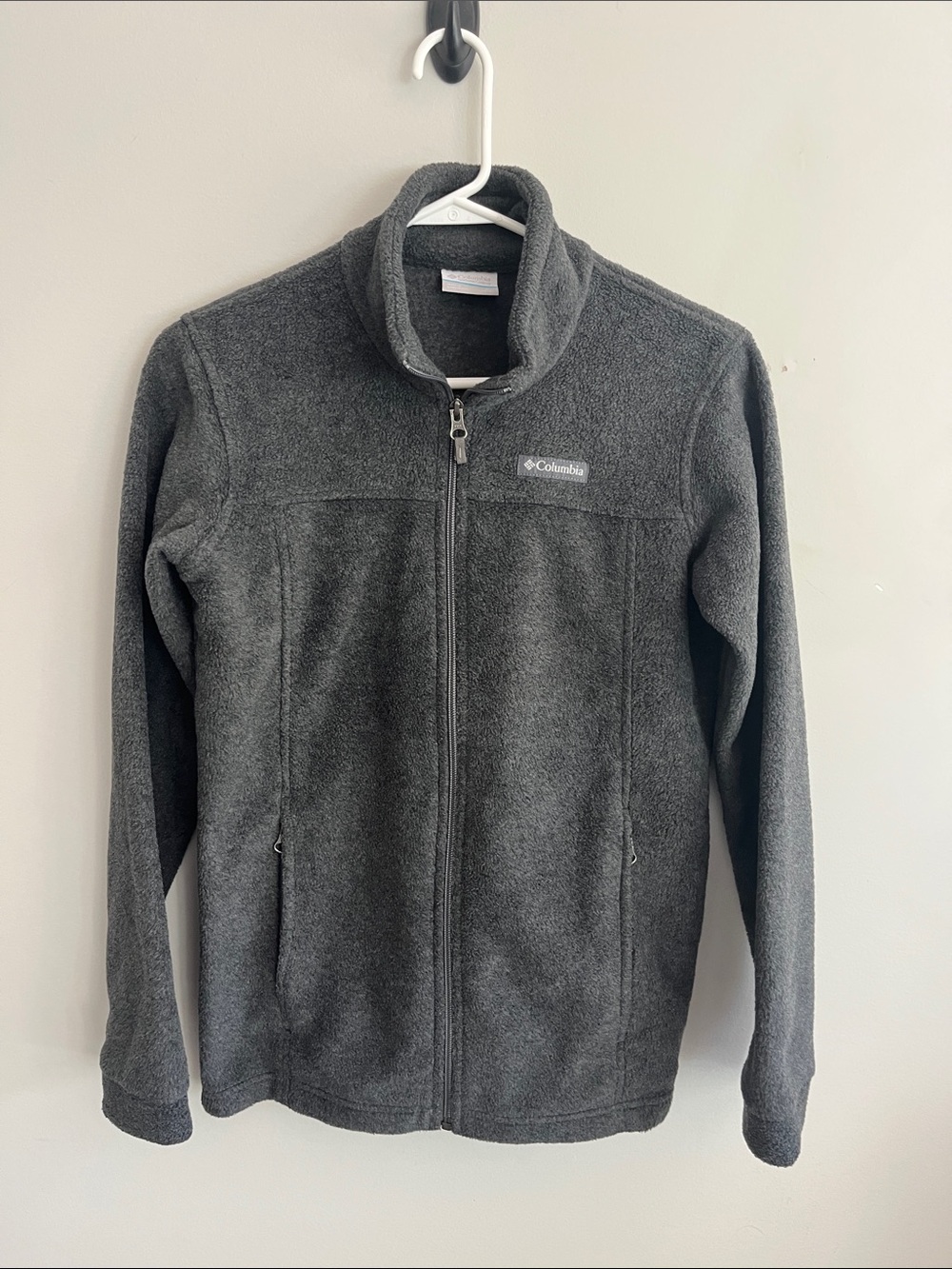 Columbia Charcoal Gray Kids Zip-Up Fleece Jacket